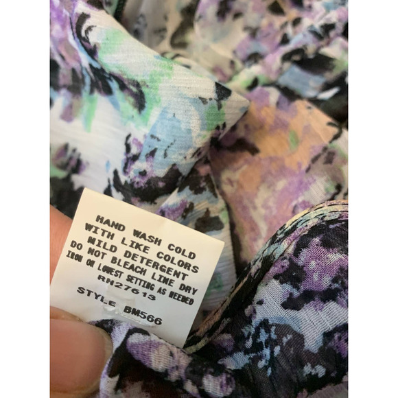 Badgley Mischka Fiona sheer floral Fiona Tunic size Large - Picture 8 of 11